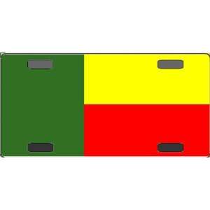  Benin Flag Vanity License Plate 