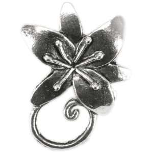    Blue Moon Plated Metal Toggle Clasps Flower Silver