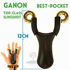 Canon Padauk Rest pocket Slingshot Outdoor Copper Hunting Catapult 