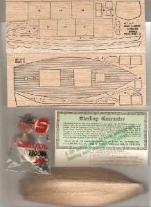 Sterling G7 Emma C. Berry Balsa Wood Model 2 Masted Schooner Rig 