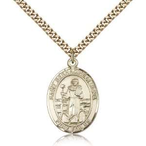  Gold Filled St. Bernadine Of Sienna Pendant Jewelry