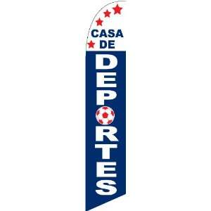  Casa De Deportes 12 foot SUPER Swooper Feather Flag With 