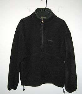 Mens TIMBERLAND Black Heavy Fleece Jacket Size M  