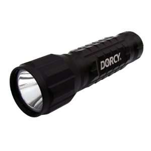   120 Lumen LED Metal Gear Flashlight with Holster and 3 AAA Batteries