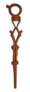 DETERMINED~African Hand Carved Wood WALKING STICK~Art  