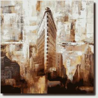  Hand Painted  Flat Iron Building  24x24 in. Gallery 