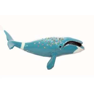    Bejeweled Metal Blue Whale Pill Box Pill Box Toys & Games