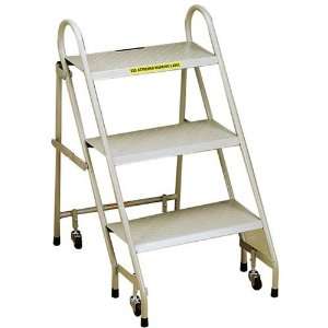   Inc. o   3 Step Folding Platform Ladder,19 1/2x27 1/2x33 3/8,Beige