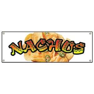  72 NACHOS BANNER SIGN cheese chips cart stand signs 