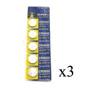    CR2032 Lithium Button Cell 5/pc Battery Pack   3 Packs Electronics