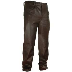  Xelement Classic Fit Brown Mens Leather Pants   Size  40 