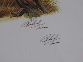 TIMBER WOLF Signed & Limited RICHARD TIMM Wildlife Art  