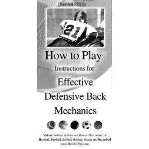 How To Play Better Football   Effective Defensive Back 
