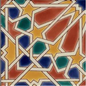  Morisco Automne 6x6 Moroccan Ceramic Tile
