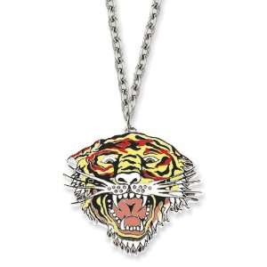  Designers Roaring Tiger Painted 24in Necklace Jewelry