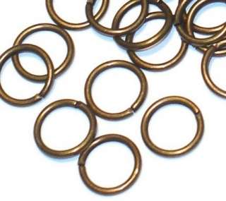 100 pcs of antiqued gold plated brass jumpring 8mm