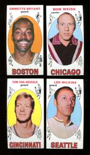 1969 TOPPS BASKETBALL LOT OF 10 DIFF EX *10830  