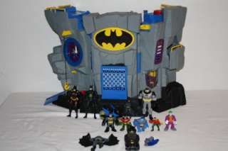 Imaginext DC Super Friends Batcave Playset Batman Robin Motorcycle 