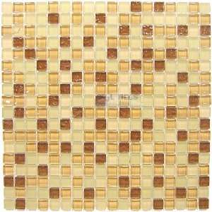  Textured mosaic earthtones 12 x 12 mesh backed sheet 