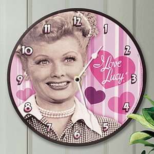  I Love Lucy Hearts Wall Clock
