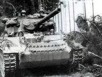 WWII Photo, Light Tank at Battle of Bulge, WW2  