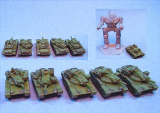 GHQ miniatures M60A2 suitable for Battletech (5)  