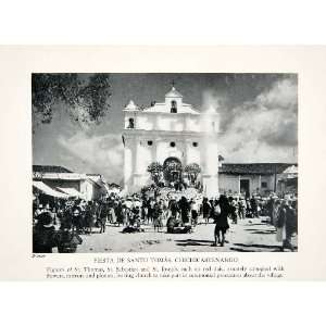  1943 Print Fiesta De Santo Tomas Chichicastenango Biener 