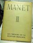 MANET XIX Tarabant French edition 8 plates Albert Skira