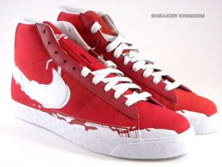 Nike Blazer Mid Brooklyn Red/White Suede Dunk Men Shoes  