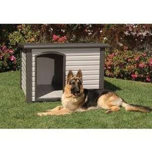  3LARGE ProConcepts Cozy Cabin Dog House in White / Gray