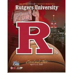  Rutgers 2007 NCAA Womens Tournament 8x10 Sports 