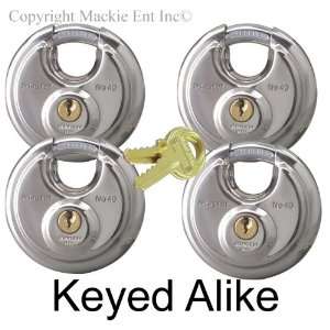  Master Stainless Lock Keyed Alike Trailer Locks 40KA 4 