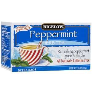 Bigelow Peppermint Tea Bags, 20 ct, 3 pk  Grocery 