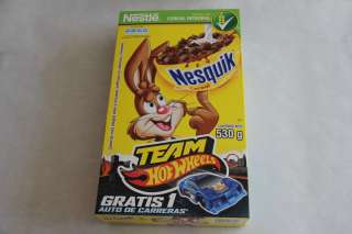 HOT WHEELS 2012 nesquik MEXICO ONLY cereal box (flat) + car (sealed 