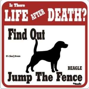 Beagle Funny Warning Dog Sign   Many Breeds Available  