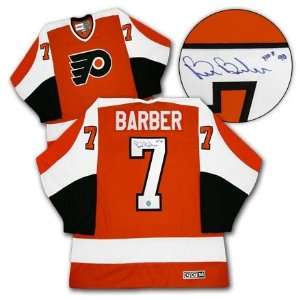 Bill Barber Philadelphia Flyers Autographed/Hand Signed 74 Cup Jersey