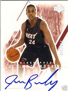 JEROME BEASLEY 2003 04 ULTIMATE COLLECTION ROOKIE AUTO  