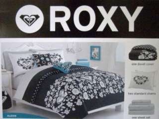 ROXY ALEXIS Full 11 Pc Duvet Shams Sheets 2 Pillows Body Pillow Case 