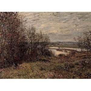  Oil Painting The Roches Courtaut Wood, near By Alfred 