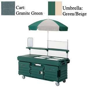  Granite Green Cambro CamKiosk KVC856U Vending Cart with 6 