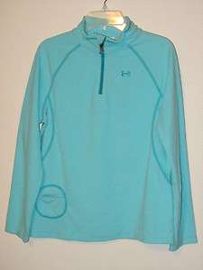 NWT$45 UNDER ARMOUR GIRLS COLD GEAR 1/4ZIP PULLOVER THERMAL TOP SHIRT 