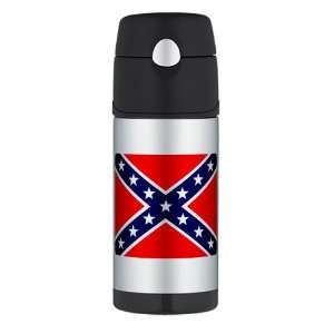  Thermos Travel Water Bottle Rebel Confederate Flag HD 
