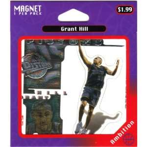  1997 Crown Pro NBA Ambition Magnet   Grant Hill Detroit 