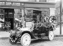 Goodrich dealers decorated car in Salt Lake City ca. 1913