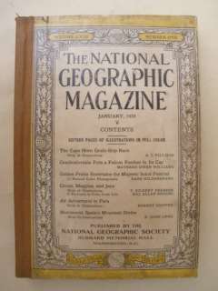 THE NATIONAL GEOGRAPHIC MAGAZINE JAN 1933 MAY 1937  