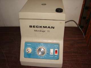 Beckman Microfuge II E2 Centrifuge W/Rotor Spins Great  