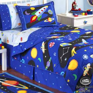 Boy Children Kid Space Comforter Collection Bedding Set For Twin Full 