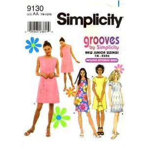  Simplicity 9130 Sewing Pattern Juniors Dress Purse Size 7 