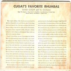 XAVIER CUGAT RUMBA ALBUM (2) 45 EP W/ART COVER 8 SONGS~  