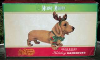 LET THIS REINDEER DACHSHUND BRING CHEER TO YOUR HOME THIS CHRISTMAS